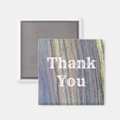 Bedankt Verticale stripe Woodgrain Magneet (Voorkant / Achterkant)