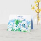 Bedankt Verzorger Paperwhites Narcissus Flowers Kaart (Gele Bloem)