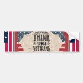 Bedankt Veteranen Bumpersticker (Voorkant)