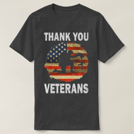Bedankt Veteranen Dag T-shirt (Design voorkant)