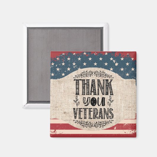Bedankt Veteranen Magnet (Voorkant / Achterkant)