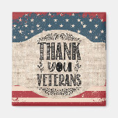 Bedankt Veteranen Magnet (Voorkant)