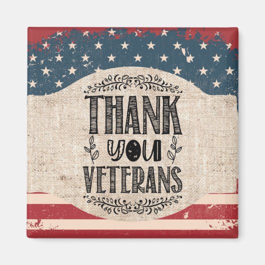 Bedankt Veteranen Magnet (Voorkant)