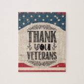Bedankt Veteranen Puzzle Legpuzzel (Verticaal)