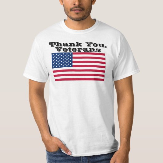 Bedankt, Veteranen T-shirt (Voorkant)
