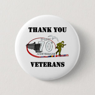 Bedankt veteranen - Thank you veterans Ronde Button 5,7 Cm