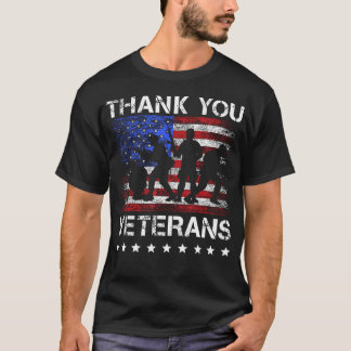 Bedankt veteranen voor de trotse militaire veteran t-shirt