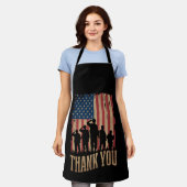 Bedankt Veterans Day American Flag  Schort (Gedragen)