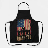 Bedankt Veterans Day American Flag  Schort (Voorkant)