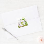 Bedankt Vierkante Sticker (Envelop)