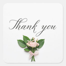 Bedankt Vierkante Sticker