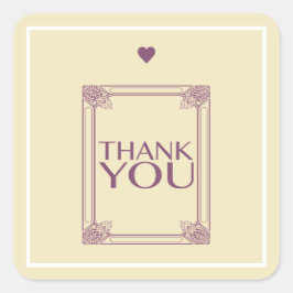 Bedankt Vierkante Sticker