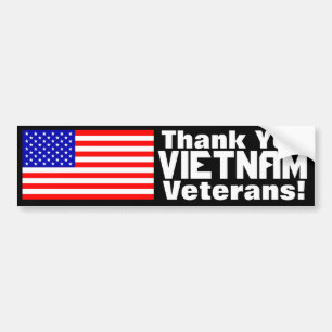 Bedankt Vietnam veteranen! Bumpersticker