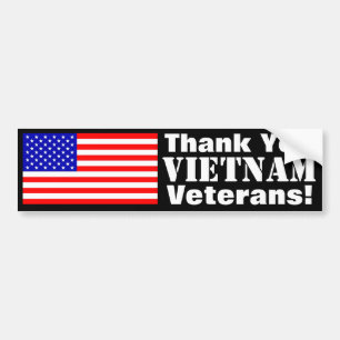 Bedankt Vietnam veteranen! Bumpersticker