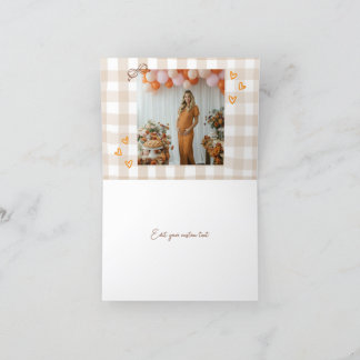 Bedankt Voeg Foto Gevouwen Kaart Cutie Pie