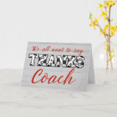 Bedankt Voetbal coach van All of Us Soccer Letters Kaart (Gele Bloem)