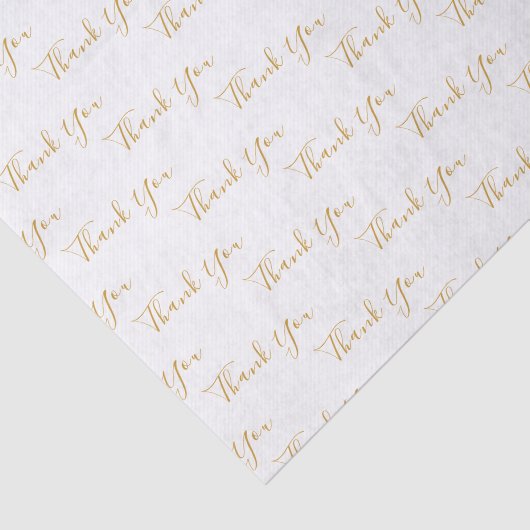 Bedankt voor aangepaste tekst tissuepapier (Detail)