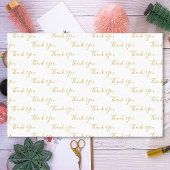 Bedankt voor aangepaste tekst tissuepapier