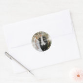 Bedankt voor aangepaste weddenschappen Golden Conf Ronde Sticker (Envelop)