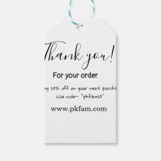 Bedankt voor aankoop roze familiebedrijf detail cadeaulabel