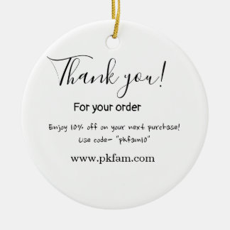 Bedankt voor aankoop roze familiebedrijf detail keramisch ornament