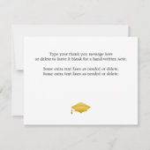Bedankt voor afstuderen met gouden pet (Achterkant)