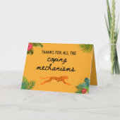 Bedankt voor alle copingmechanismen Moederdag Kaart (Voorkant)