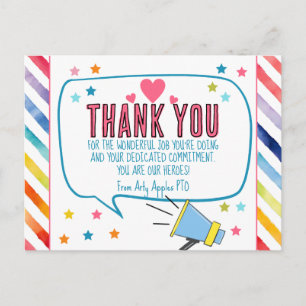 Bedankt voor alle Heros Card Briefkaart