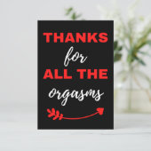 Bedankt voor alle Orgasms (Staand voorkant)
