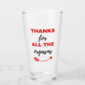 Bedankt voor alle orgasms Black Glas (Voorkant)