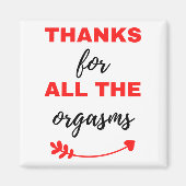 Bedankt voor alle orgasms Black Magneet (Voorkant)