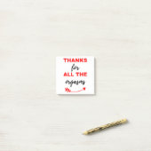 Bedankt voor alle orgasms Black Post-it® Notes (Op bureau)