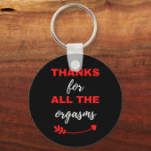 Bedankt voor alle Orgasms Sleutelhanger (Voorkant)