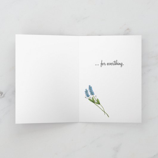 Bedankt voor alles. (Binnen)