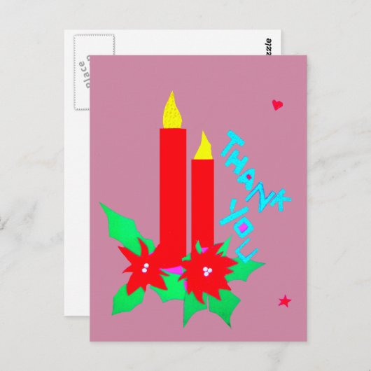 Bedankt voor alles briefkaart (Voorkant / Achterkant)