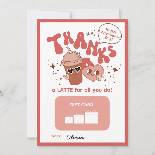 Bedankt voor alles! Cadeaukaarthouder (Voorkant)