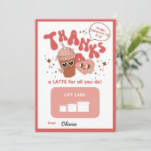 Bedankt voor alles! Cadeaukaarthouder (Staand voorkant)