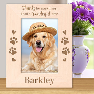 Bedankt voor alles Houten Afbeelding Pet Memorial Gegraveerde Lijstjes