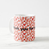 Bedankt voor alles! koffiemok (Voorkant links)