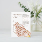 Bedankt voor alles, mam en pap Kaart (Staand voorkant)