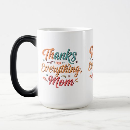 Bedankt voor alles, mama - Morphing Mok (15 oz) (Links)