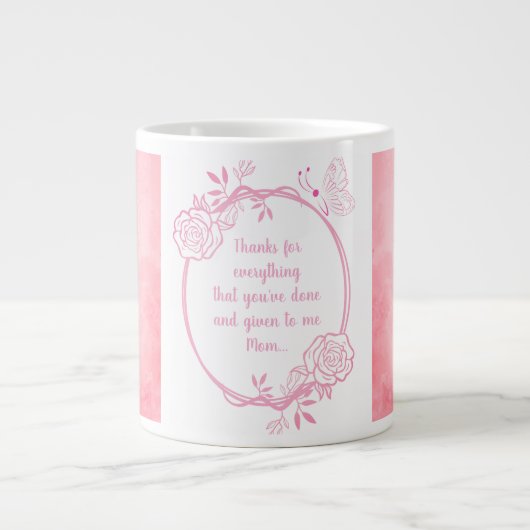 Bedankt voor alles mama, speciale Mok (Voorkant)