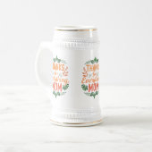Bedankt voor alles, mama" - Stein 22 oz Bierpul (Voorkant links)