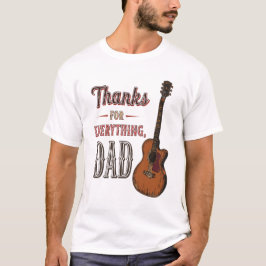 Bedankt voor alles, papa - Guitar Lover T-shirt
