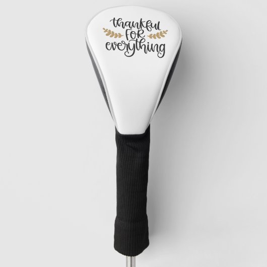 Bedankt voor alles Thanksgiving Funny Golfheadcover (Voorkant)