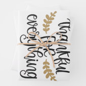 Bedankt voor alles Thanksgiving Funny Inpakpapier Vel (In situ)