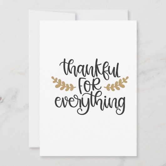 Bedankt voor alles Thanksgiving Funny Kaart (Voorkant)