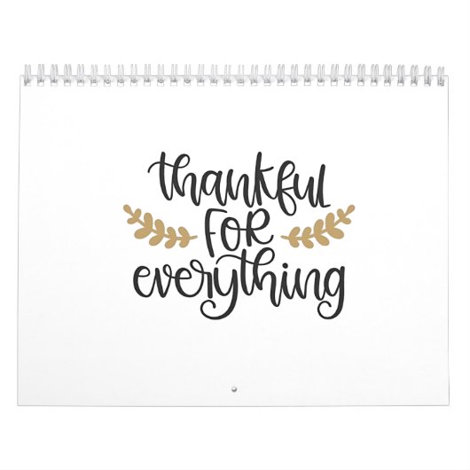 Bedankt voor alles Thanksgiving Funny Kalender (Hoes)