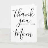 BEDANKT VOOR alles wat bewerkbaar is met de moeder Kaart (Voorkant)