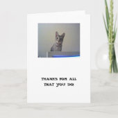 Bedankt voor alles wat je doet! (Voorkant)